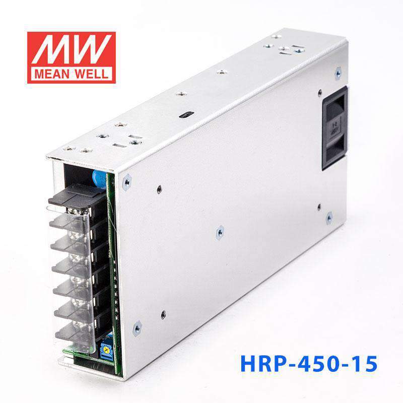 Mean Well HRP - 450 - 15 Power Supply 450W 15V - HRP - 450 - 15 - powersupplymall.com