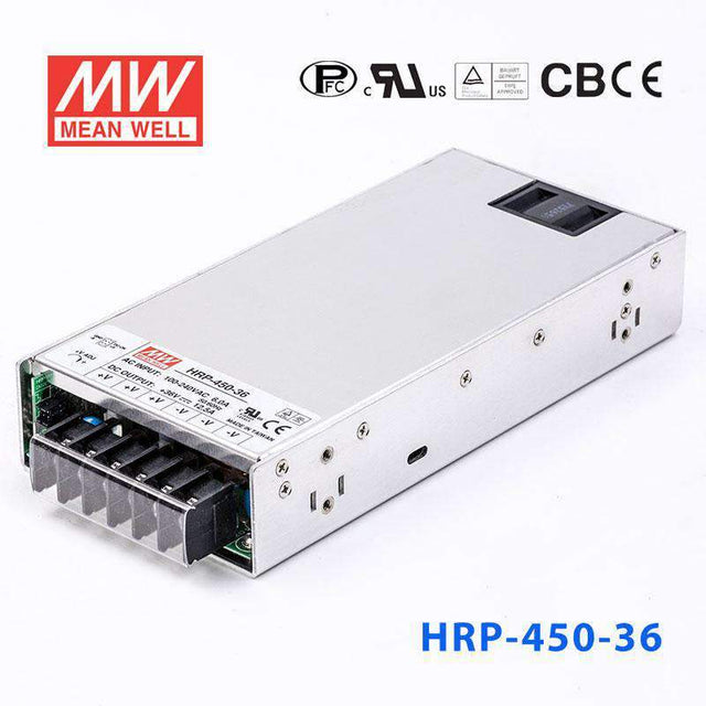 Mean Well HRP - 450 - 36 Power Supply 450W 36V - HRP - 450 - 36 - powersupplymall.com