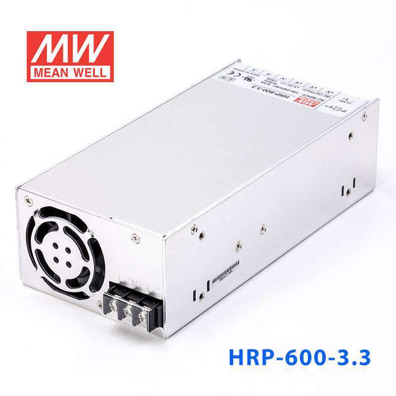 Mean Well HRP - 600 - 3.3 Power Supply 396W 3.3V - HRP - 600 - 3.3 - powersupplymall.com