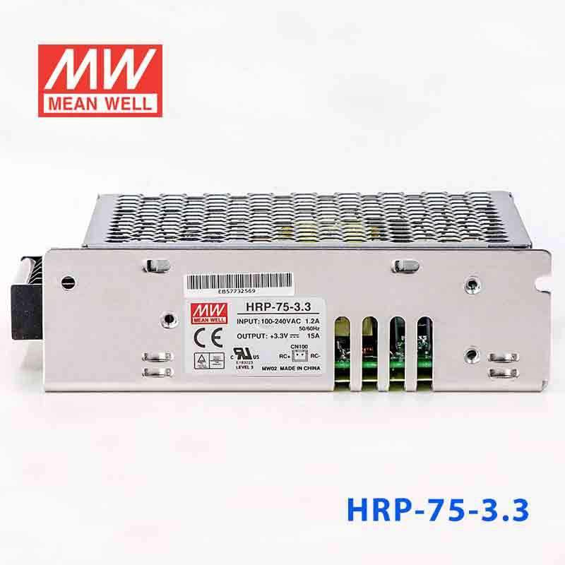 Mean Well HRP - 75 - 3.3 Power Supply 49.5W 3.3V - HRP - 75 - 3.3 - powersupplymall.com