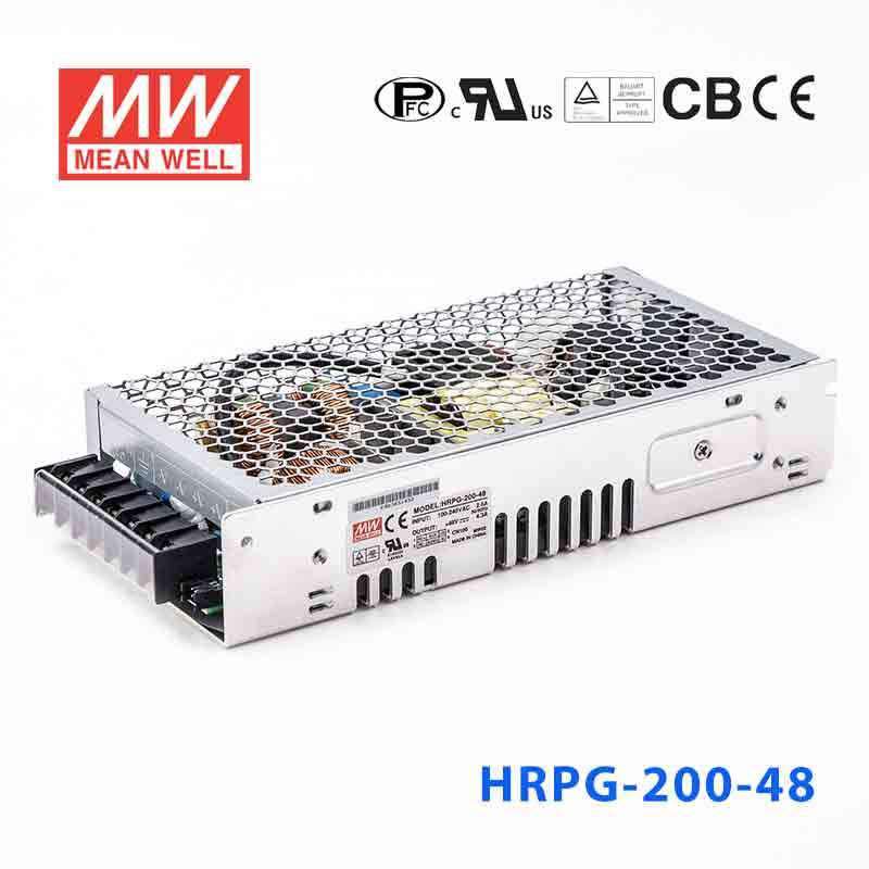 Mean Well HRPG - 200 - 48 Power Supply 206.4W 48V - HRPG - 200 - 48 - powersupplymall.com