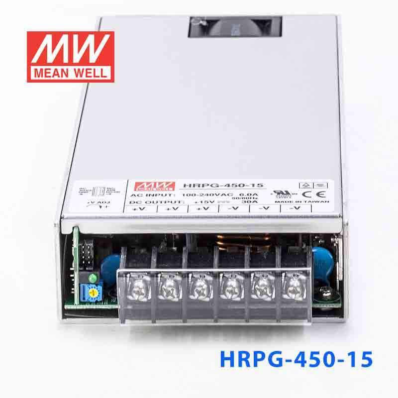 Mean Well HRPG - 450 - 15 Power Supply 450W 15V - HRPG - 450 - 15 - powersupplymall.com