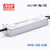Mean Well HVG-100-24B Power Supply 100W 24V - Dimmable 4A - HVG-100-24B - powersupplymall.com
