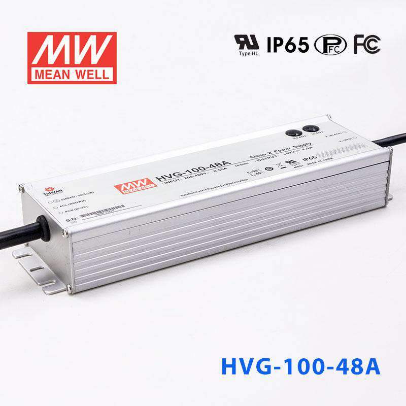 Mean Well HVG-100-48A Power Supply 100W 48V - Adjustable 2A - HVG-100-48A - powersupplymall.com