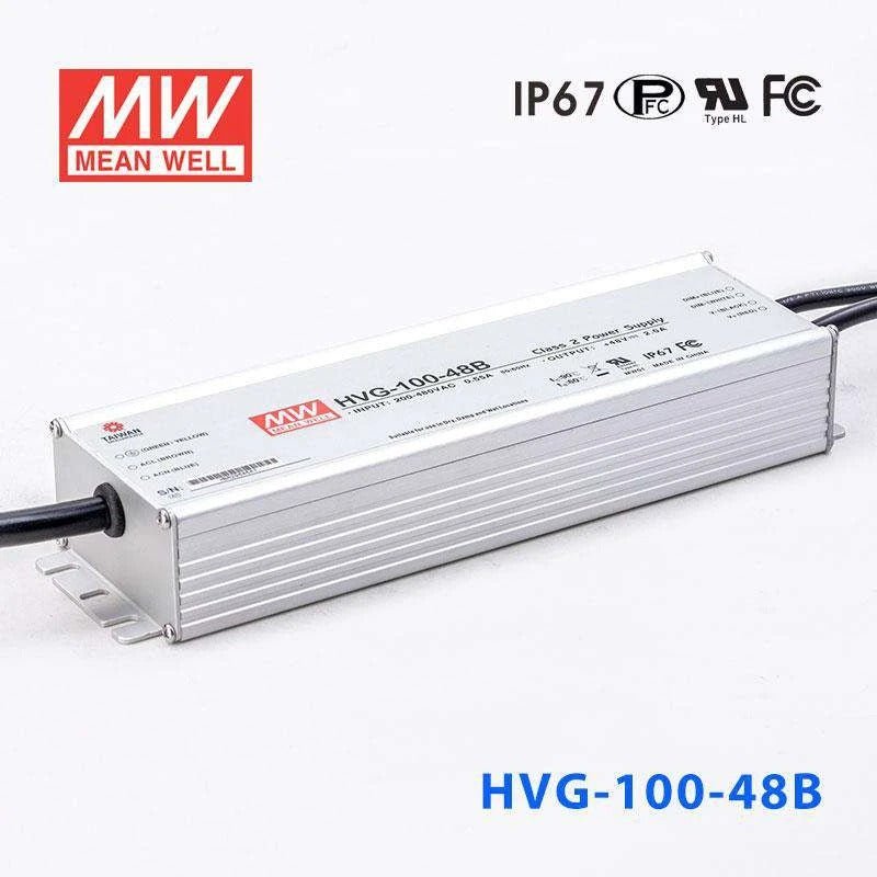 Mean Well HVG - 100 - 48AB Power Supply 100W 48V - Adjustable and Dimmable - HVG - 100 - 48AB - powersupplymall.com