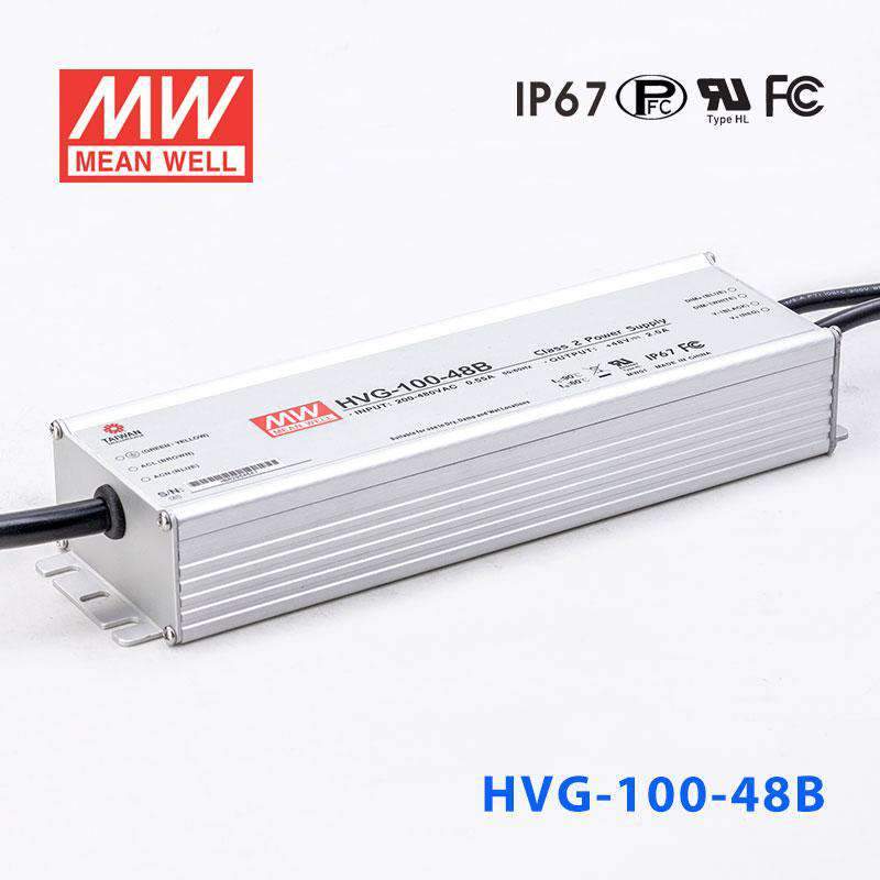 Mean Well HVG - 100 - 48B Power Supply 100W 48V - Dimmable - HVG - 100 - 48B - powersupplymall.com