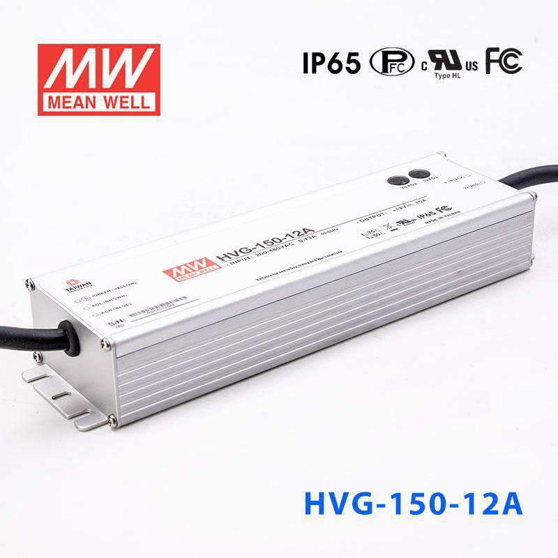 Mean Well HVG-150-12A Power Supply 120W 12V - Adjustable 10A - HVG-150-12A - powersupplymall.com