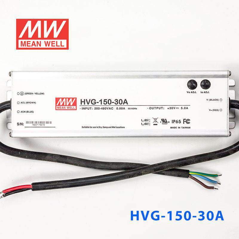 Mean Well HVG-150-30A Power Supply 150W 30V - Adjustable 5A - HVG-150-30A - powersupplymall.com