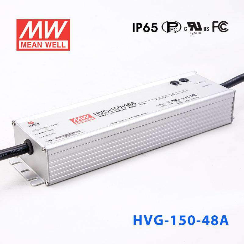 Mean Well HVG-150-48A Power Supply 150W 48V - Adjustable 3.13A - HVG-150-48A - powersupplymall.com