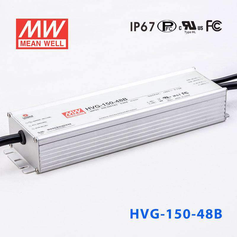 Mean Well HVG-150-48B Power Supply 150W 48V - Dimmable 3.13A - HVG-150-48B - powersupplymall.com