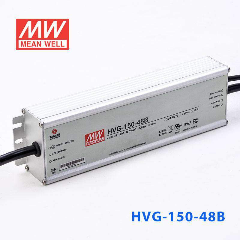 Mean Well HVG-150-48B Power Supply 150W 48V - Dimmable 3.13A - HVG-150-48B - powersupplymall.com