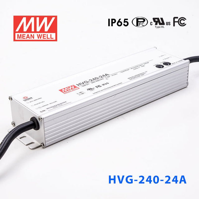 Mean Well HVG - 240 - 24A Power Supply 240W 24V - Adjustable - HVG - 240 - 24A - powersupplymall.com