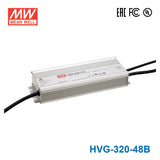 Mean Well HVG-320-48B Power Supply 320W 48V - Dimmable 6.7A - HVG-320-48B - powersupplymall.com