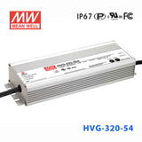 Mean Well HVG - 320 - 54A Power Supply 320W 54V - Adjustable - HVG - 320 - 54A - powersupplymall.com