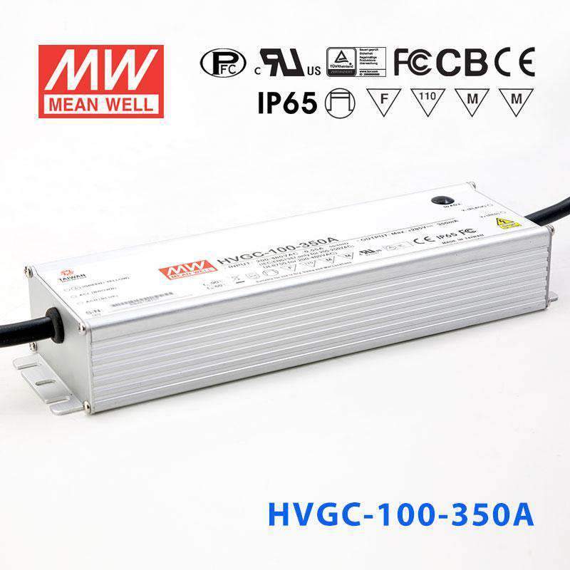 Mean Well HVGC-100-350A Power Supply 75W 350mA - Adjustable - HVGC-100-350A - powersupplymall.com