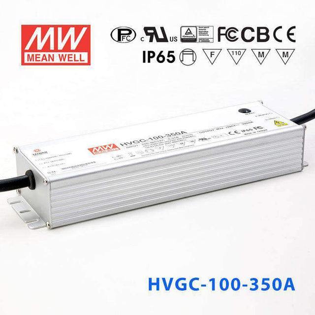 Mean Well HVGC-100-350A Power Supply 75W 350mA - Adjustable - HVGC-100-350A - powersupplymall.com