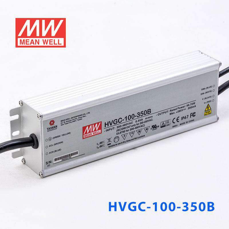 Mean Well HVGC-100-350B Power Supply 75W 350mA - Dimmable - HVGC-100-350B - powersupplymall.com