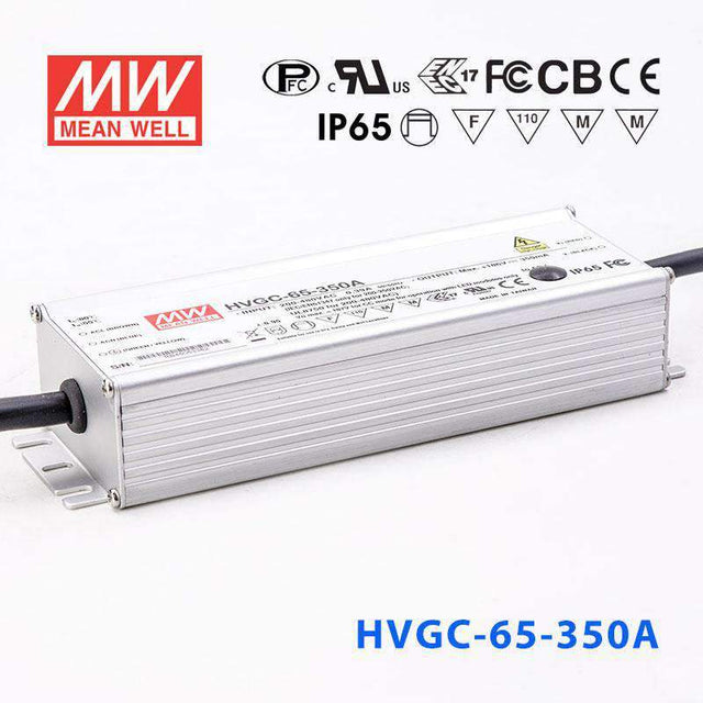 Mean Well HVGC-65-350A Power Supply 65W 350mA - Adjustable - HVGC-65-350A - powersupplymall.com