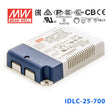 Mean Well IDLC - 25A - 700 Power Supply 25W 700mA (Auxiliary DC output) - IDLC - 25A - 700 - powersupplymall.com