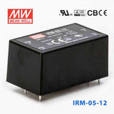 Mean Well IRM - 05 - 12 Switching Power Supply 5.04W 12V 0.42A - Encapsulated - IRM - 05 - 12 - powersupplymall.com