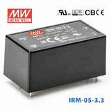 Mean Well IRM - 05 - 3.3 Switching Power Supply 4.125W 3.3V 1.25A - Encapsulated - IRM - 05 - 3.3 - powersupplymall.com