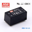 Mean Well IRM - 10 - 3.3 Switching Power Supply 8.25W 3.3V 2.5A - Encapsulated - IRM - 10 - 3.3 - powersupplymall.com