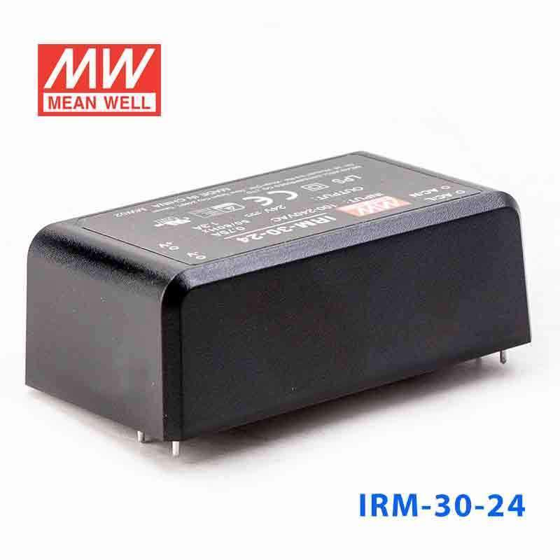 Mean Well IRM-30-24 Switching Power Supply 3W 24V 1.3A - Encapsulated - IRM-30-24 - powersupplymall.com