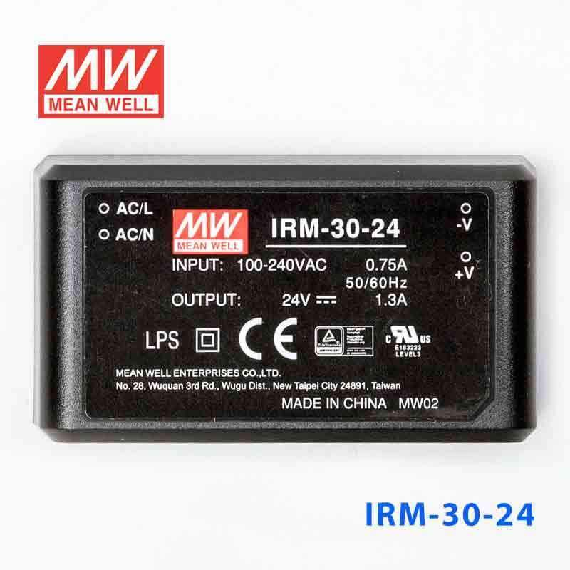 Mean Well IRM - 30 - 24 Switching Power Supply 3W 24V 1.3A - Encapsulated - IRM - 30 - 24 - powersupplymall.com