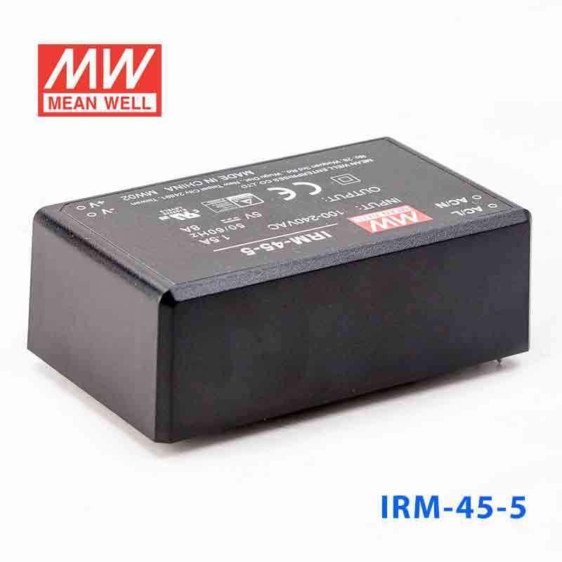 Mean Well IRM - 45 - 5 Switching Power Supply 40W 5V 8A - Encapsulated - IRM - 45 - 5 - powersupplymall.com