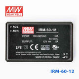Mean Well IRM - 60 - 12 Switching Power Supply 60W 12V 5A - Encapsulated - IRM - 60 - 12 - powersupplymall.com