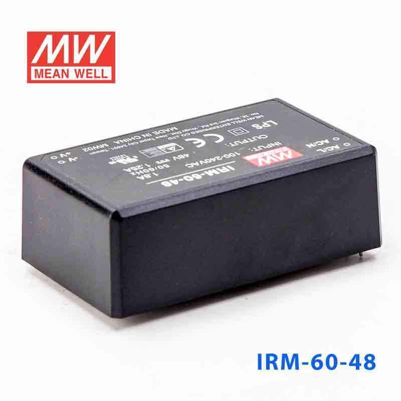 Mean Well IRM-60-48 Switching Power Supply 60W 48V 1.25A - Encapsulated - IRM-60-48 - powersupplymall.com
