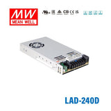 Mean Well LAD - 240D Security/Fire Alarm PSU with Battery Charger/UPS, 240W, 55.2V - LAD - 240D - powersupplymall.com
