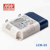 Mean Well LCM - 25 Power Supply 25W 350mA 500mA 600mA 700mA(default) 900mA 1050mA - Dimmable - LCM - 25 - powersupplymall.com