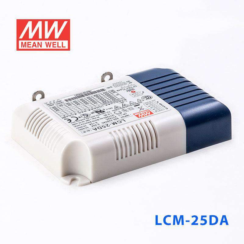 Mean Well LCM-25DA AC-DC Multi-Stage Output LED driver Active PFC - LCM-25DA - powersupplymall.com