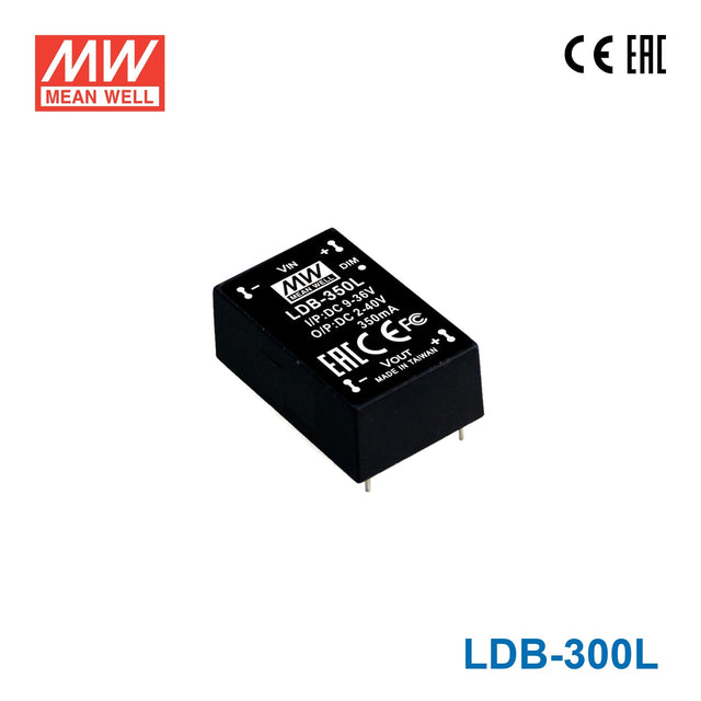 Mean Well LDB-300L DC/DC LED Driver CC 300mA - Buck-boost - LDB-300L - powersupplymall.com