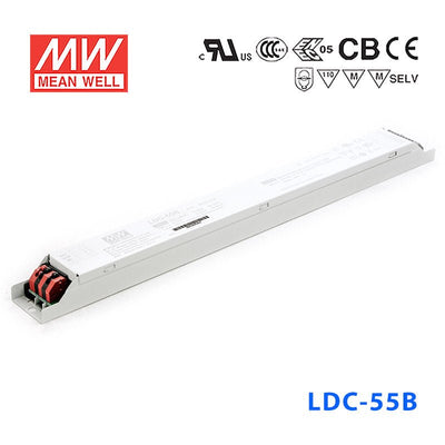 Mean Well LDC-55 Linear LED Driver 55W 500~1600mA Adjustable Output