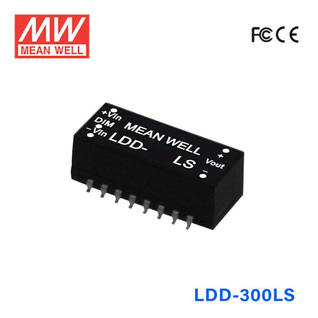 Mean Well LDD - 300LS DC/DC LED Driver CC 300mA - Step - down - LDD - 300LS - powersupplymall.com