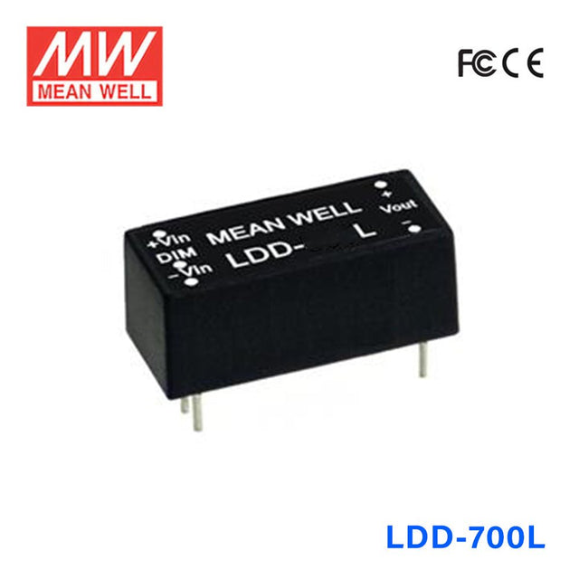 Mean Well LDD - 700L DC/DC LED Driver CC 700mA - Step - down - LDD - 700L - powersupplymall.com
