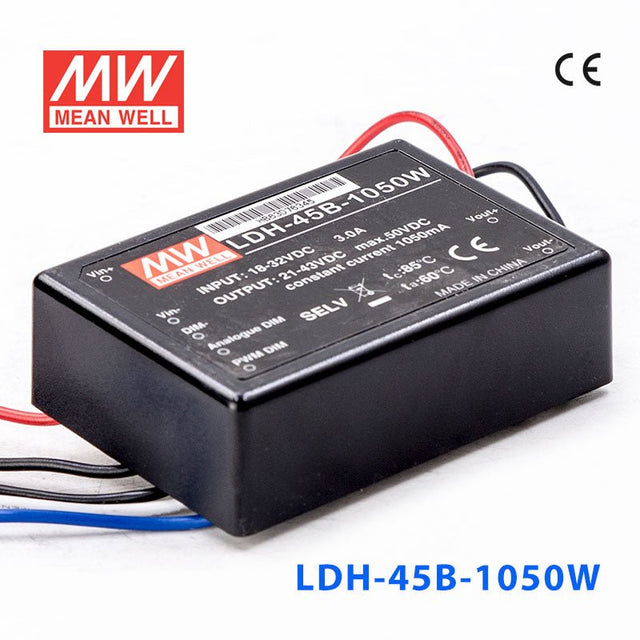 Mean Well LDH - 45B - 1050W DC/DC LED Driver CC 1050mA - Step - up - LDH - 45B - 1050W - powersupplymall.com