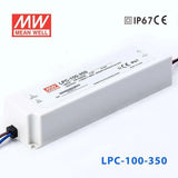 Mean Well LPC-100-350 Power Supply100W 350mA - LPC-100-350 - powersupplymall.com