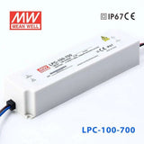 Mean Well LPC-100-700 Power Supply 100W 700mA - LPC-100-700 - powersupplymall.com