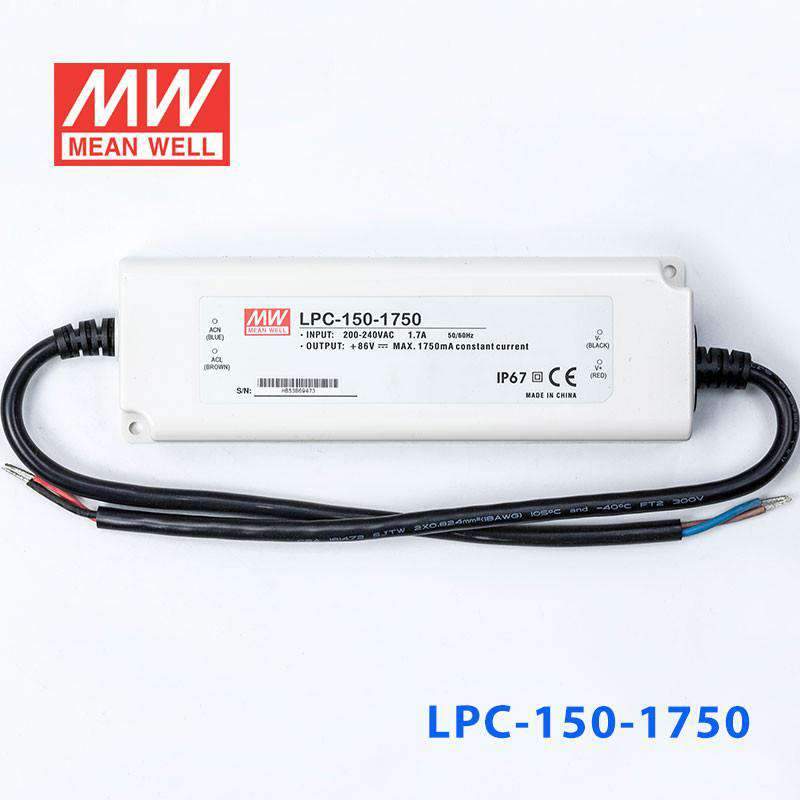 Mean Well LPC-150-1750 Power Supply 150W 1750mA - LPC-150-1750 - powersupplymall.com