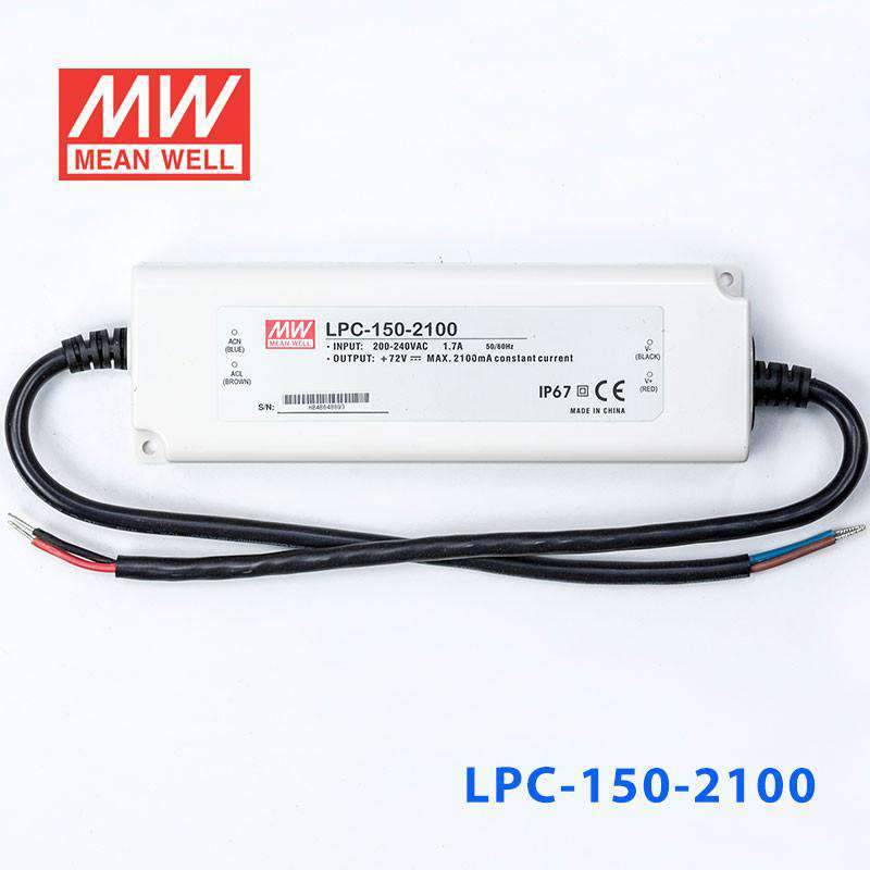 Mean Well LPC - 150 - 2100 Power Supply 150W 2100mA - LPC - 150 - 2100 - powersupplymall.com