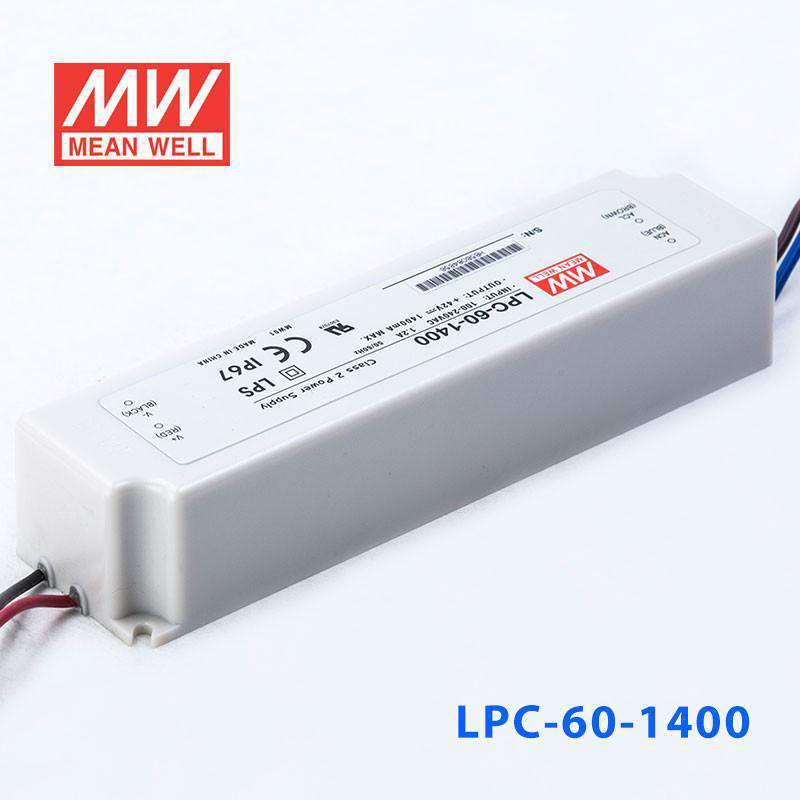 Mean Well LPC - 60 - 1400 Power Supply 60W 1400mA - LPC-60-1400 - powersupplymall.com