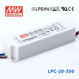 Mean Well LPC Series LED Power Supply 350MA (20~150W) - powersupplymall.com