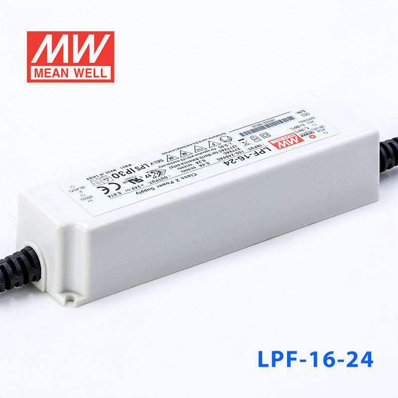 Mean Well LPF-16-24 Power Supply 16W 24V 670mA - LPF-16-24 - powersupplymall.com