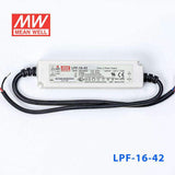 Mean Well LPF-16-42 Power Supply 16W 42V 390mA - LPF-16-42 - powersupplymall.com