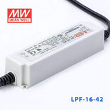 Mean Well LPF-16-42 Power Supply 16W 42V 390mA - LPF-16-42 - powersupplymall.com