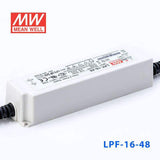 Mean Well LPF - 16 - 48 Power Supply 16W 48V - LPF - 16 - 48 - powersupplymall.com