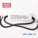 Mean Well LPF-16D-15 Power Supply 16W 15V - Dimmable 1.07A - LPF-16D-15 - powersupplymall.com